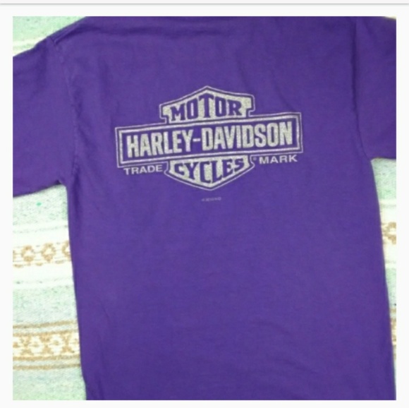 Harley-Davidson Other - CHESAPEAKE HARLEY DAVIDSON TEE  ADULT SMALL PURPLE